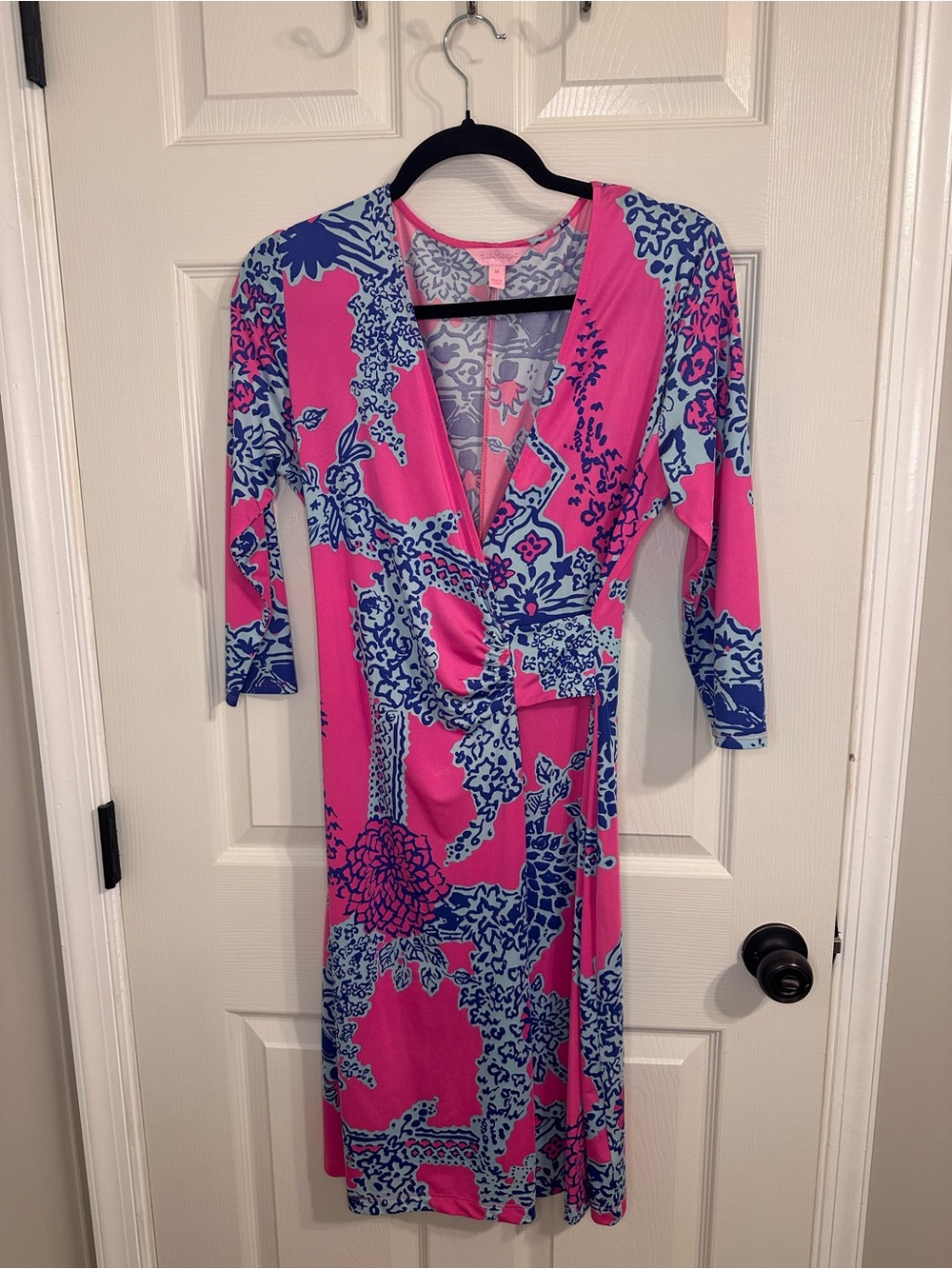 Lilly Pulitzer Pink and Light Blue Floral Top